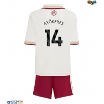 Otroški Nogometni dresi Arsenal Viktor Gyokeres #14 Tretji 2025-26 Kratek Rokav (+ Kratke hlače)